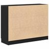 vidaXL Buffet Ch&ecirc;ne noir 90,5 x 30 x 70 cm Bois d'ing&eacute;nierie