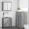 vidaXL Ensemble de mobilier de salle de bain 3 pcs Gris Sonoma