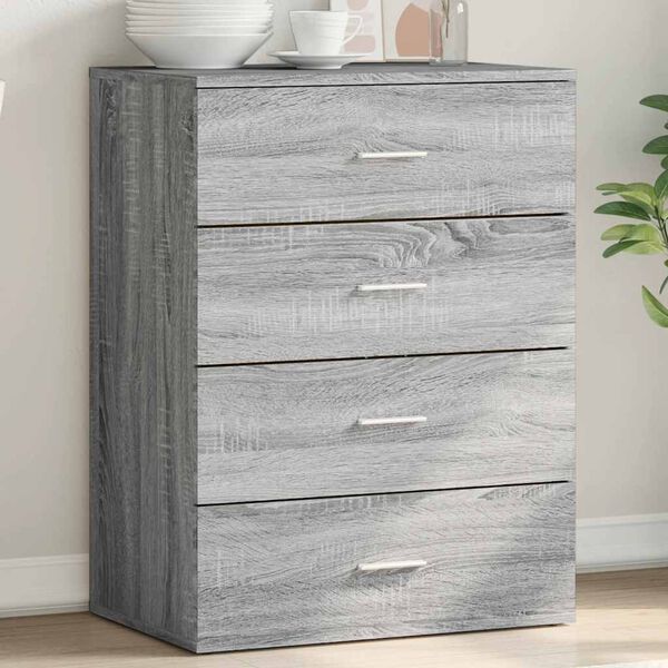 vidaXL Buffet ch&ecirc;ne marron 60x39x80 cm bois d'ing&eacute;nierie