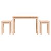 vidaXL Tables gigognes 3 pcs Bois de pin massif
