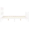 vidaXL Cadre de lit sans matelas blanc 120x200 cm bois de pin massif