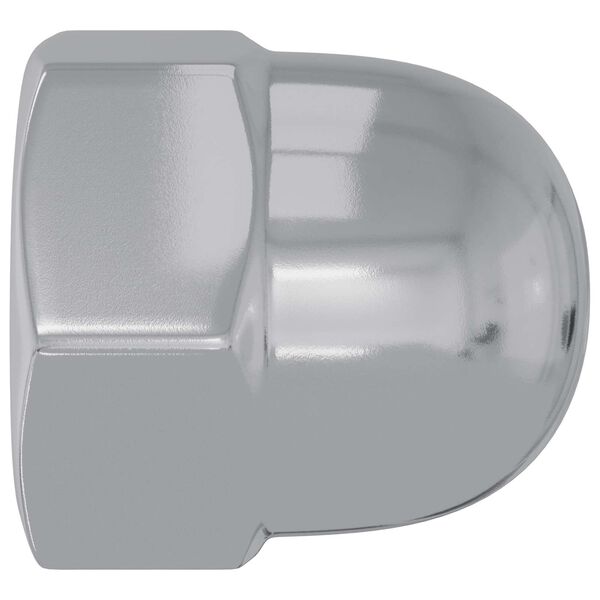 vidaXL Noix Acorn 2 pcs Argent&eacute; 12,8 x 12,8 x 6,5 cm Acier