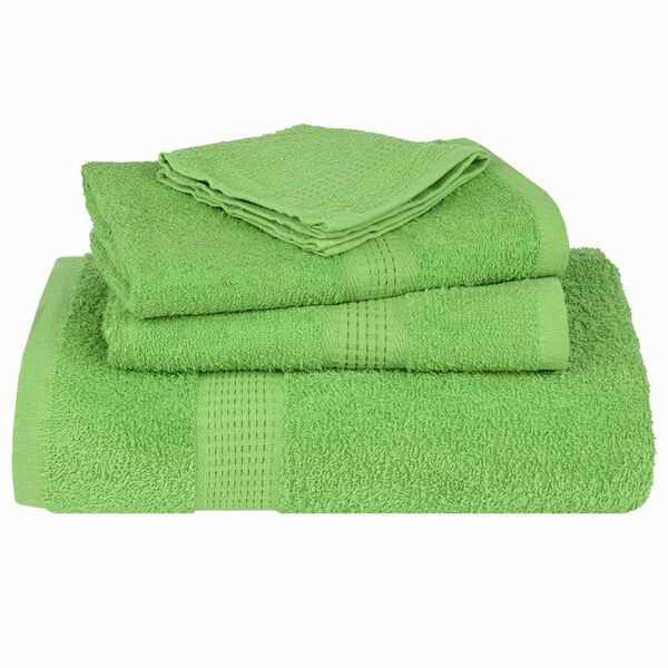 vidaXL Serviettes FROGN 4 pcs vert pomme 100x200 cm 360 g/m&sup2;