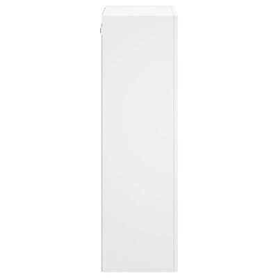 vidaXL Meuble TV mural blanc 40,5x30x90 cm bois d'ingénierie