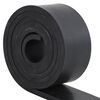 vidaXL Bordure en caoutchouc de chasse-neige noir 250x10x1 cm