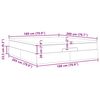 VidaXL Cadre de lit ottoman avec matelas gris clair 180x200 cm velours