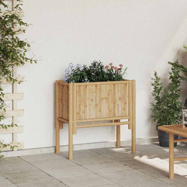 vidaXL Lit sur&eacute;lev&eacute; Marron 70 x 35 x 70 cm Bambou