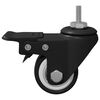 vidaXL Roulettes 2 pcs Noir M6 x 37 mm Fer et nylon