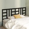 vidaXL T&ecirc;te de lit Noir 186x4x100 cm Bois massif de pin