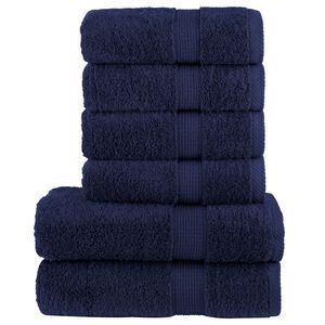 vidaXL Ensemble de serviettes de qualit&eacute; sup&eacute;rieure SOLUND 6 pcs