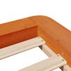 vidaXL Cadre de lit sans matelas cire marron 90x200 cm bois pin massif