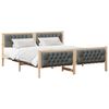 vidaXL Cadre de lit Gris fonc&eacute; 160 x 200 cm Pin massif