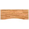 vidaXL Dessus de bureau marron clair bois ch&ecirc;ne massif rectangulaire