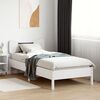 vidaXL Cadre de lit sans matelas blanc 100x200 cm bois de pin massif