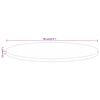 vidaXL Dessus de table &Oslash; 90x2,5 cm rond bois de manguier massif