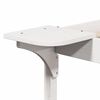 vidaXL Cadre de lit avec tables de chevet Blanc 140 x 210 cm