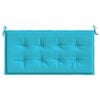 vidaXL Coussin de banc de jardin Turquoise 100 x 50 x 4 cm