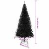 vidaXL Sapin de No&euml;l avec 300 LED avec support Noir 210 cm PVC