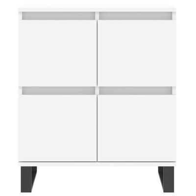 vidaXL Buffets 2 pcs blanc bois d'ingénierie