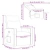 vidaXL Fauteuil de massage inclinable Cr&egrave;me Tissu