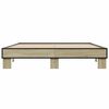 vidaXL Cadre de lit sans matelas ch&ecirc;ne sonoma 150x200 cm