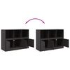 vidaXL Buffet noir 99x39x73 cm acier