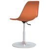 vidaXL Chaises &agrave; manger pivotantes lot de 4 orange PP
