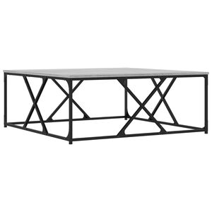 vidaXL Table basse sonoma gris 100x100x40 cm bois d'ing&eacute;nierie