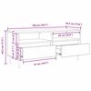 vidaXL Meuble TV avec tiroir Ch&ecirc;ne artisanal 100 x 34,5 x 44,5 cm