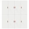 vidaXL Cadre de lit avec rangement avec stockage Blanc 200 x 200 cm