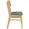 vidaXL Chaises &agrave; manger coussins 2 pcs bois massif caoutchouc