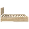 vidaXL Cadre de lit Ch&ecirc;ne Sonoma 180 x 200 cm Bois d'ing&eacute;nierie