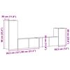 vidaXL Ensemble de meubles TV 4 pcs Gris b&eacute;ton Bois d'ing&eacute;nierie