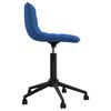 vidaXL Chaise pivotante de salle &agrave; manger Bleu Velours