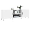 vidaXL Meuble TV blanc 150x30x50 cm bois d'ing&eacute;nierie