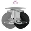 vidaXL Roulettes 12 pcs Noir et argent&eacute; 50,7 x 50,7 x 24,4 mm