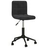 vidaXL Chaises pivotantes &agrave; manger lot de 2 noir velours