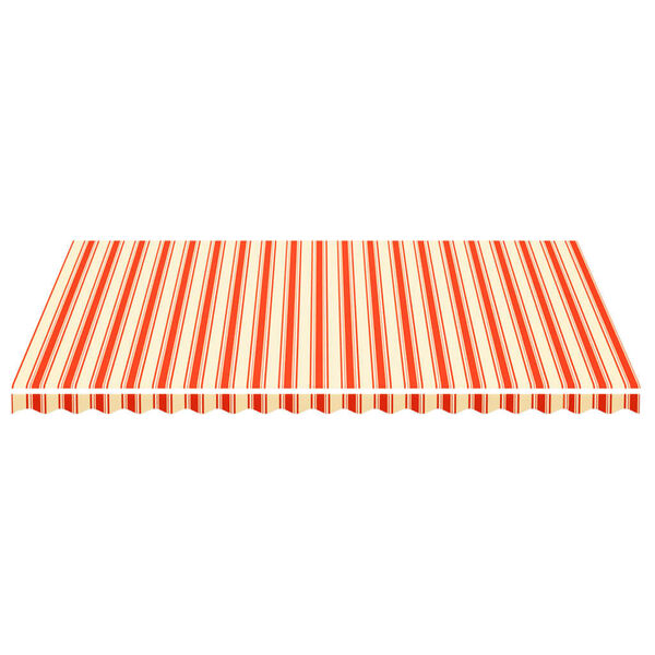vidaXL Tissu de remplacement pour auvent Jaune et orange 5x3,5 m