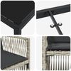 vidaXL Ensemble de salle &agrave; manger pour jardin 5 pcs Gris clair