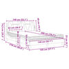 vidaXL Lit Viana avec matelas blanc 140x200 cm similicuir
