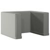 vidaXL Canap&eacute; pour enfants 2 en 1 Gris Similicuir
