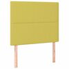 vidaXL T&ecirc;te de lit &agrave; LED Vert 80x5x118/128 cm Tissu