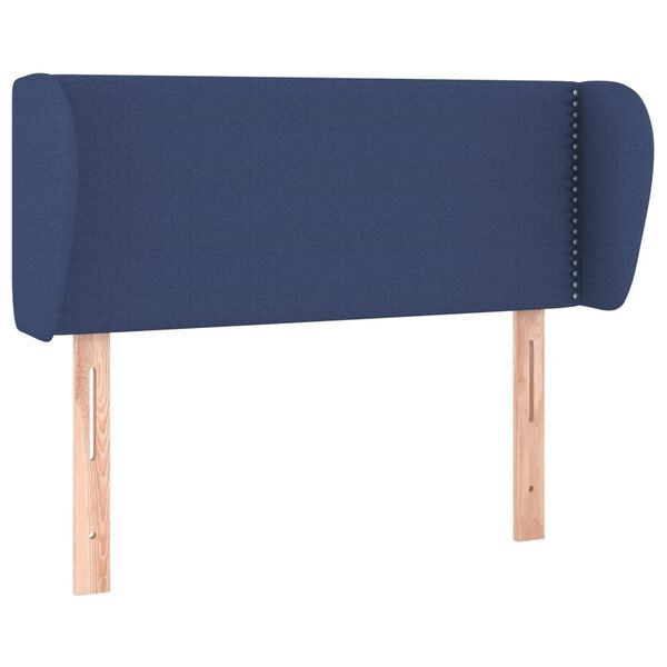 vidaXL T&ecirc;te de lit avec oreilles Bleu 83x23x78/88 cm Tissu