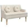 vidaXL Banc avec coussins 113x64,5x75,5 cm lin
