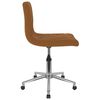 vidaXL Chaises pivotantes &agrave; manger lot de 2 Marron Velours