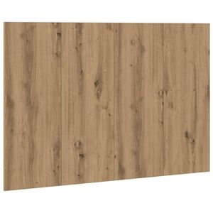 vidaXL T&ecirc;te de lit ch&ecirc;ne artisanal 120x1,5x80 cm bois d'ing&eacute;nierie