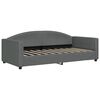 vidaXL Lit de repos sans matelas gris fonc&eacute; 90x190 cm tissu