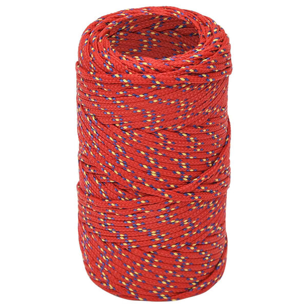 vidaXL Corde de bateau Rouge 2 mm 500 m Polypropyl&egrave;ne