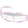 vidaXL Cadre de lit sans matelas ch&ecirc;ne marron 90x190 cm