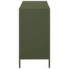 vidaXL Buffet vert olive 101,5x39x73,5 cm acier lamin&eacute; &agrave; froid